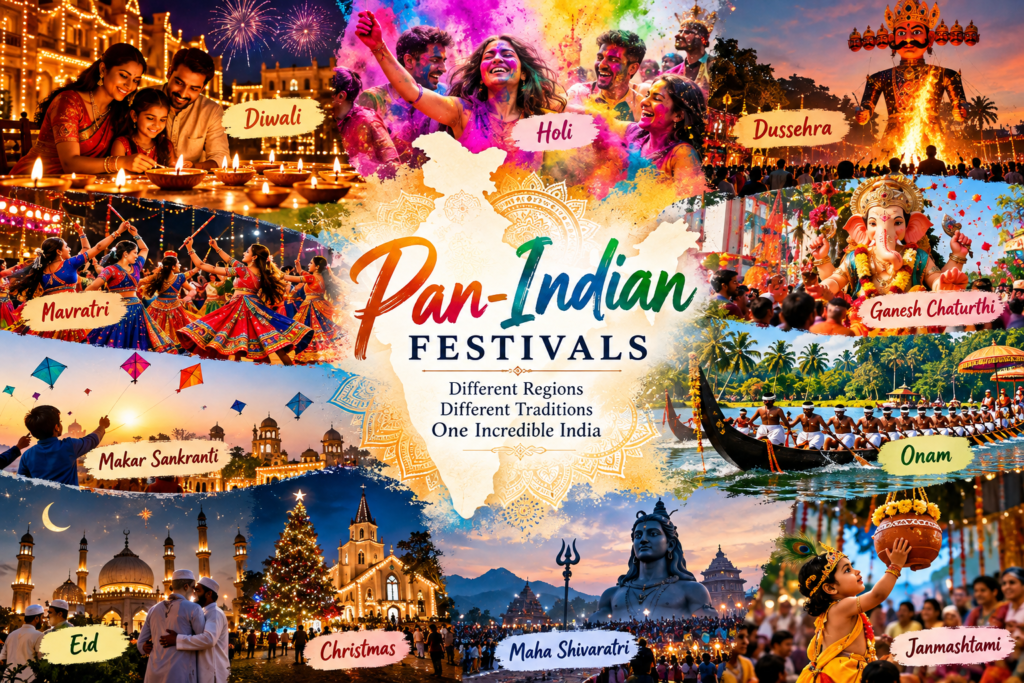 Pan-Indian Festivals: Celebrations That Connect the Diversity of India