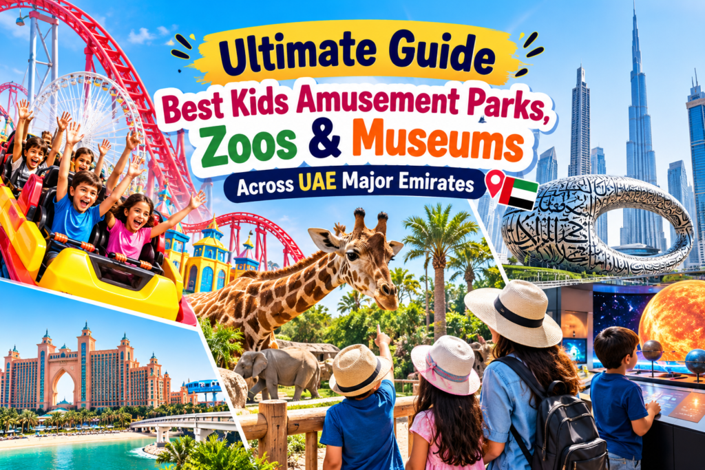 Ultimate Guide: Best Kids Amusement Parks, Zoos & Museums Across UAE Major Emirates