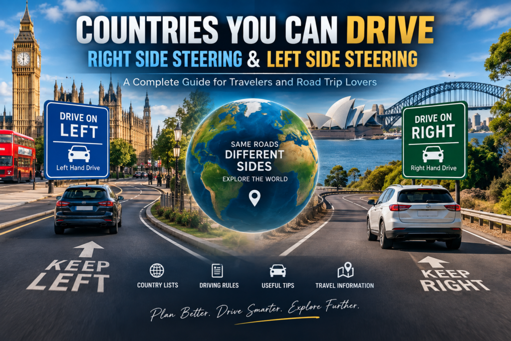 Left-Hand Drive vs Right-Hand Drive: Countries Where You Drive on the Left or Right Side of the Road