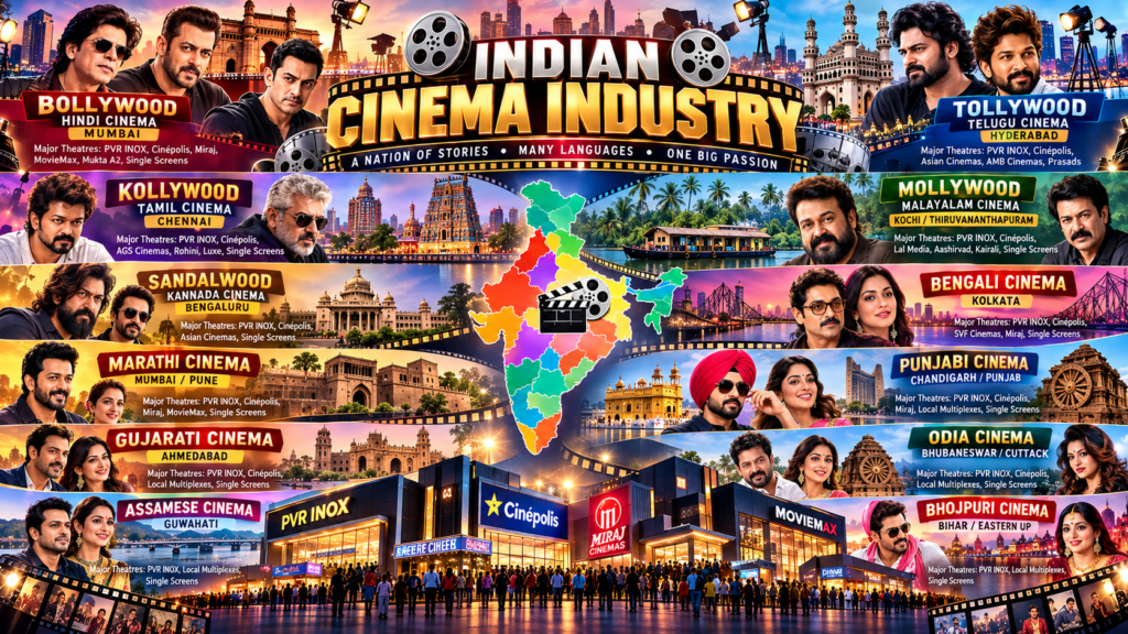 Major Film Industries in India