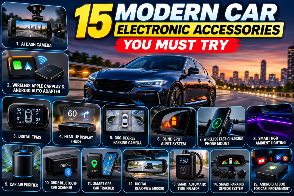 15 Modern Car Electronic Accessories You Must Try