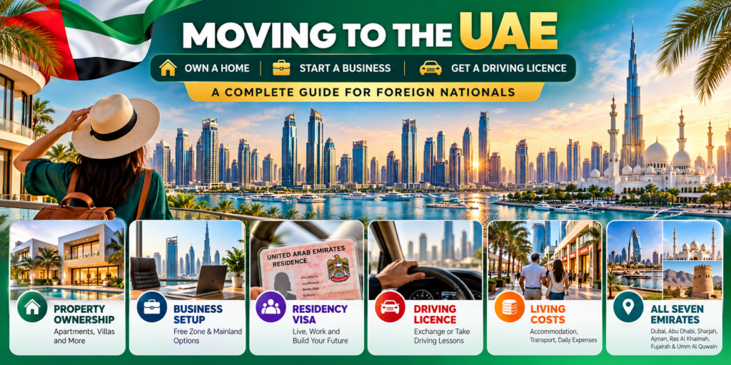 Moving to the UAE: Can You Own a Home, Start a Business and Get a Driving Licence?