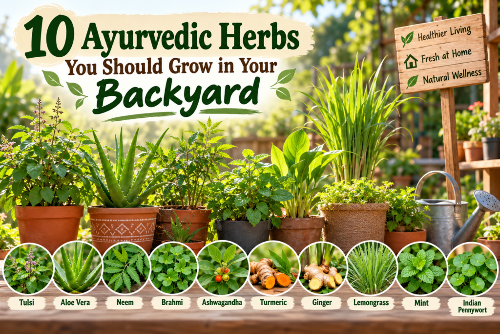 10 Ayurvedic Herbs You Should Grow in Your Backyard